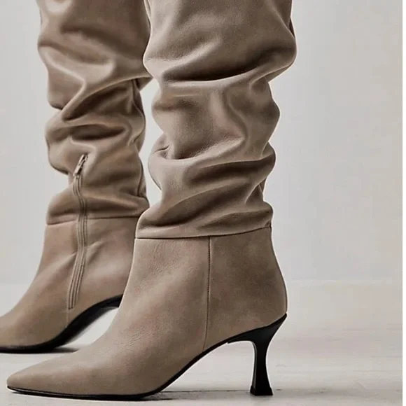 nib FREE PEOPLE Rocky Slouch Knee High Boots - Picture 3 of 13